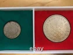 1964 Tokyo Olympic Games Commemorative Coin Silver with Coin Case Limited USED
