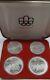 1974 Canada Montreal Olympic Games. 925 Silver Four Coin Set In Rcm Ogp