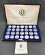 1976 Canadian Olympics 28 Sterling Silver Coin Set Collection Withcase & Coa