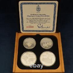 1976 Canada 4-Coin Silver Montreal Olympic Games Proof Set Free Shipping USA