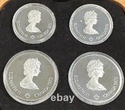 1976 Canada Olympic 4-Coin Sterling Silver PROOF Set