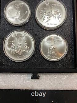 1976 Canadian Montreal Olympic Games 28 Silver Coin Set 30oz PRISTINE