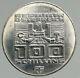 1976 Innsbruck Winter Olympic Games Austria Prf Silver 100 Schilling Coin I94625