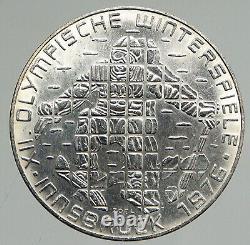 1976 Innsbruck WINTER Olympic Games AUSTRIA PRF SILVER 100 Schilling Coin i94625