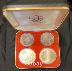 1976 Montreal Olympic Sterling Silver Coins Set of 4 (2108)