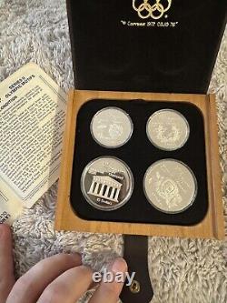 1976 Olympic coin silver proof 28pc set Canada $5 & $10 dollar with certifcates