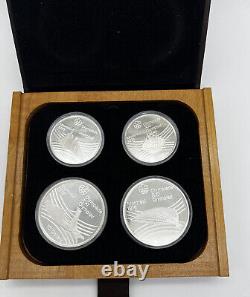 1976 Proof Silver Canadian Montreal Olympic Games 4 Coin Sterling Set Series VII