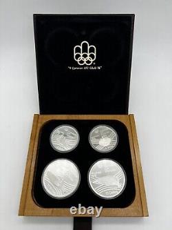 1976 Proof Silver Canadian Montreal Olympic Games 4 Coin Sterling Set Series VII