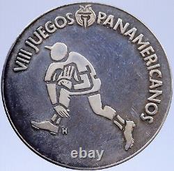 1979 Pan American VIII San Juan OLYMPIC Games Proof Silver MEDAL Athlete i118974