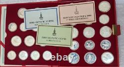 1980 Moscow Olympics 28 Coin Set 1977 thru 1980 USSR Silver Proof ASW. 20.25