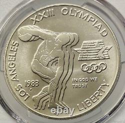1983-P $1 Dollar Silver Olympic Discus Thrower PCGS MS-70 Mercanti