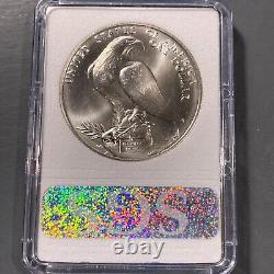 1984-D $1 SILVER Los Angeles Olympic Coliseum Dollar, in SGS Holder (68346)