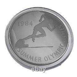 1984 Jamaica Coin, 25 Dollars Coin, Summer Olympic Games, Proof Silver Coin