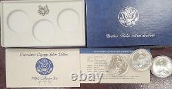 1984 Olympic Silver Dollar Collector Set Trio of Silver Dollars 3 Mints