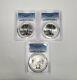 1984 P, D, S Olympic Silver Dollar Pcgs Ms69 Set Of 3