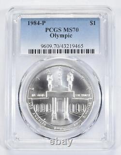 1984-P MS70 LA Olympics Commemorative Silver Dollar PCGS