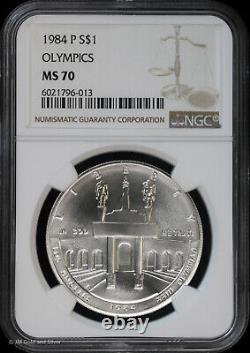 1984 P Olympics Commemorative Silver Dollar NGC MS 70 Uncirculated UNC BU