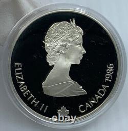 1986 CANADA Old 1988 CALGARY OLYMPICS BIATHLON Proof Silver $20 Coin i117388