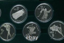 1988 Canada 10 Coins $20.00 Calgary Winter Olympics Silver Proof Set. UNC