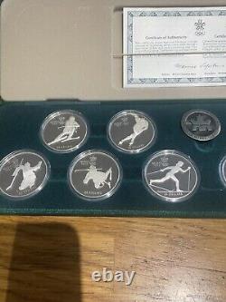 1988 Canada Calgary Olympic $20 Silver -10 Coin Set