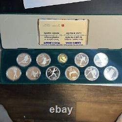 1988 Canada Calgary Olympic Winter Games Coin Set, Great Condition With Case