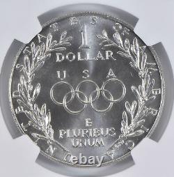 1988 D Olympic Commemorative Silver Dollar NGC MS70