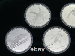 1988 Twenty Dollars Calgary Olympics Winter Games Sterling Silver Coin FULL SET