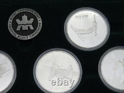 1988 Twenty Dollars Calgary Olympics Winter Games Sterling Silver Coin FULL SET