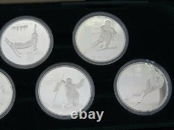 1988 Twenty Dollars Calgary Olympics Winter Games Sterling Silver Coin FULL SET