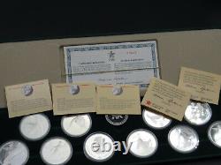 1988 Twenty Dollars Calgary Olympics Winter Games Sterling Silver Coin FULL SET