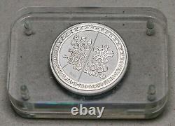 1988 U. S. Olympic Dali US/Canada Friendship Medallion. 5 oz. 999 Pure Silver