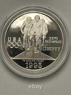 1995 Centennial Olympic Games 4-Coin Proof Set #2 in OGP witho COA