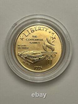 1995 Centennial Olympic Games 4-Coin Uncirculated Set #2 in OGP witho COA