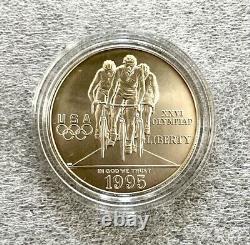 1995-D BU Olympic Cycling U. S. Mint Commemorative Silver Dollar