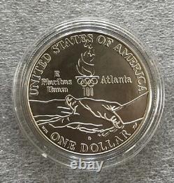 1995-D BU Olympic Cycling U. S. Mint Commemorative Silver Dollar