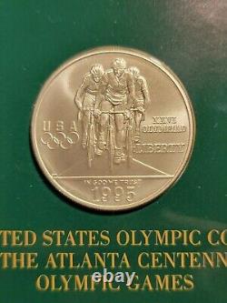 1995-D Olympic Paralympics Commemorative Silver Dollar UNC