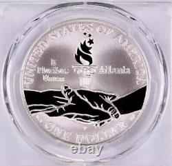 1995 OLYMPICS CYCLING Silver Dollar PCGS PR70? FLAWLESS QUALITY