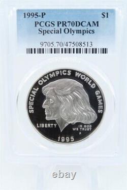 1995-P PCGS PR70DCAM Special Olympics Silver Modern Commemorative Dollar Proof