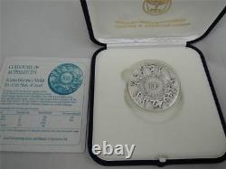 1996 Atlanta Olympic Games Color State Medal 50mm 60g Pure Silver + coa + box