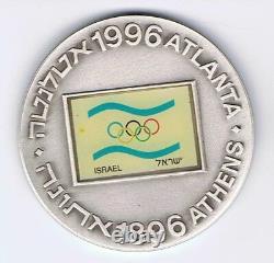 1996 Atlanta Olympic Games Color State Medal 50mm 60g Pure Silver + coa + box