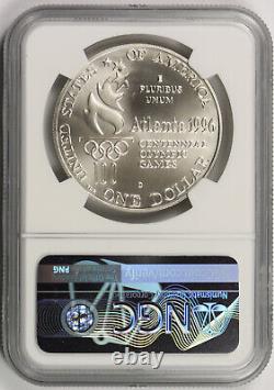 1996-D Olympics Tennis Silver Modern Commemorative $1 MS 69 NGC