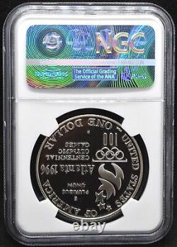 1996 P Olympics Tennis Commemorative Proof Silver Dollar NGC PF70 Ultra Cameo