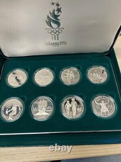 1996 US Olympic Coins of Atlanta Centennial Olympic Games 8pc Proof Set with Box