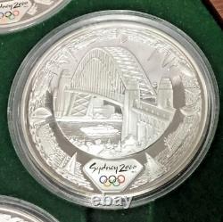 1oz 2000 SYDNEY OLYMPIC $5 SILVER PROOF 16 COINS COLLECTION