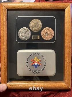 2002 WINTER OLYMPICS COMMEMORATIVE MEDALLION SET #483 of 2,002 Limited Edition