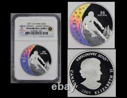 2007 $25 Canada Olympic 5 Silver Coin Set NGC PF 69 Ultra Cameo Ice Hockey Etc