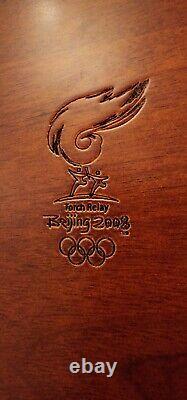 2008 Beijing Olympics SILVER & GOLD BRICK 100g Silver 1g Gold. 999 COA Display C