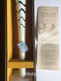 2016 Rio Olympic Torch Model Set Certificate & Box H 33cm