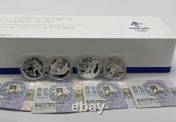 2020 China 5YUAN Beijing The XXIV Olympic Winter Games Silver Coin(1th) 15g4PCS