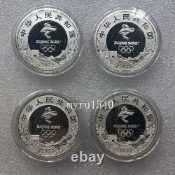 2021 China 5YUAN Beijing The XXIV Olympic Winter Games Silver Coin(2th) 15g4PCS